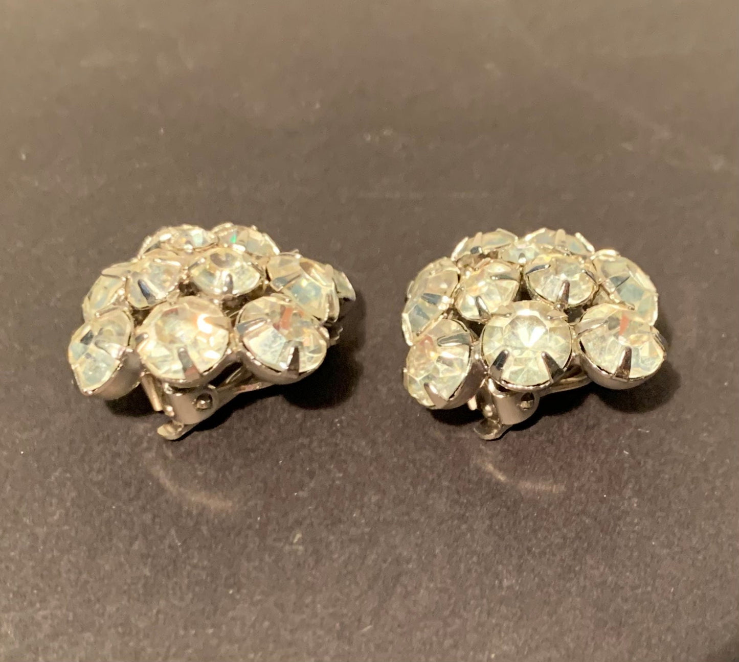 Vintage 1930s rhinestone earrings