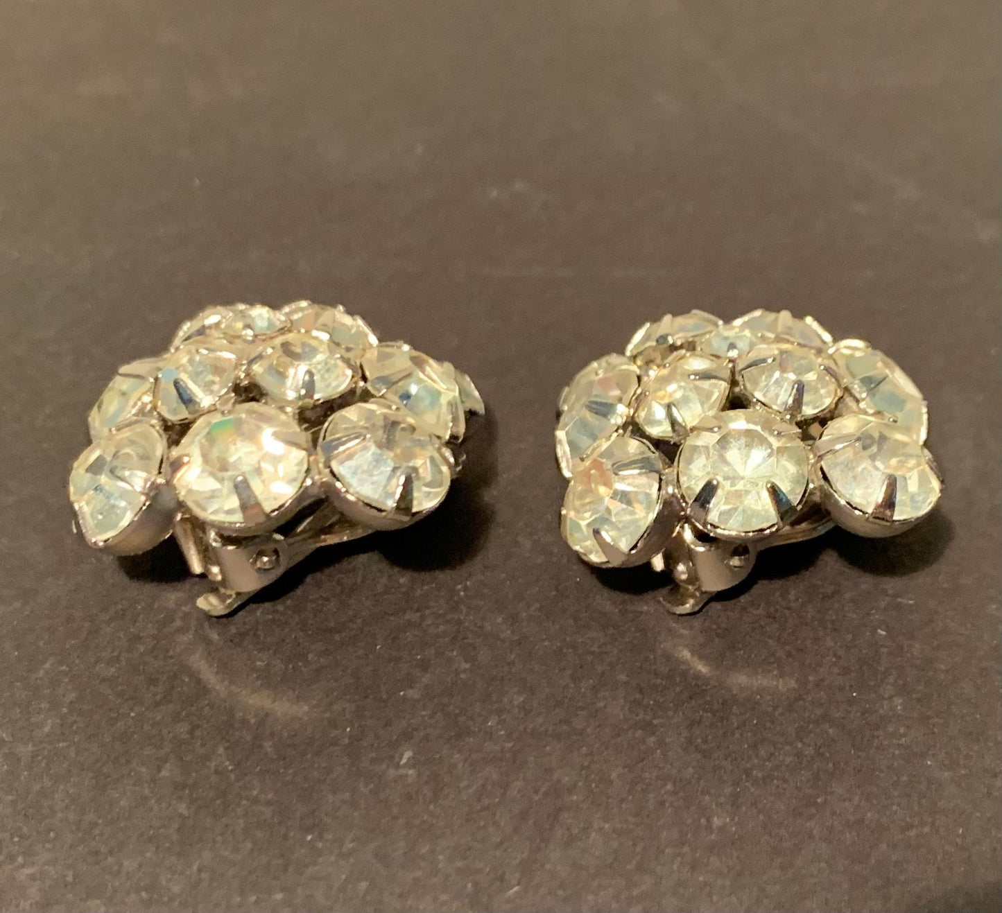 Vintage 1930s rhinestone earrings