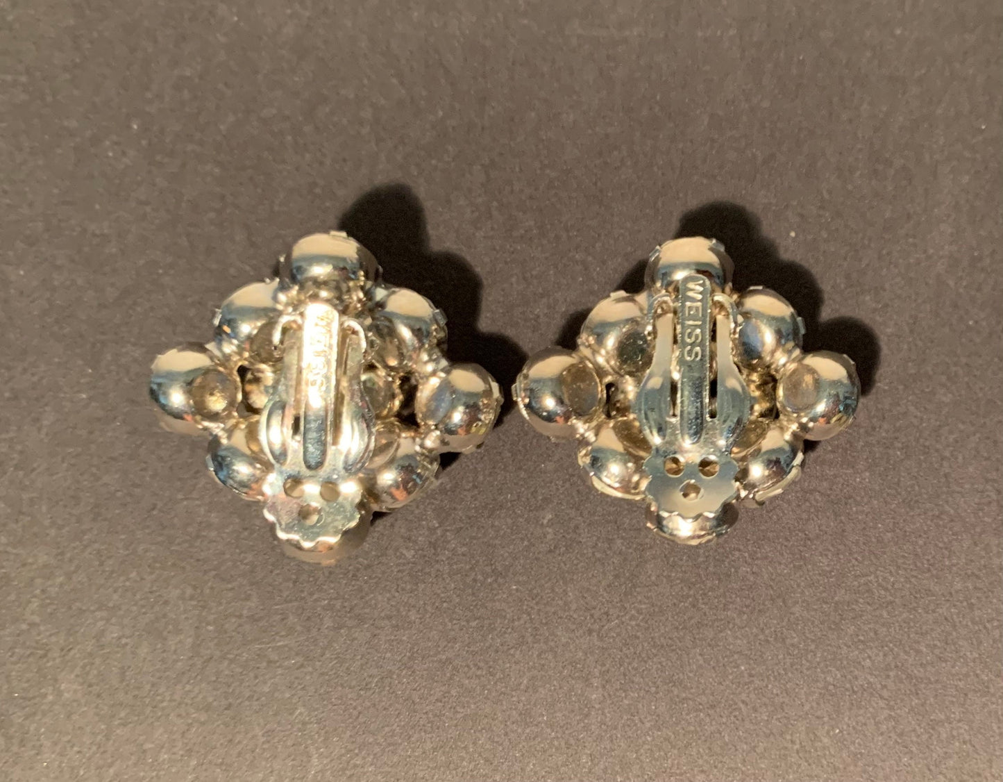 Vintage 1930s rhinestone earrings