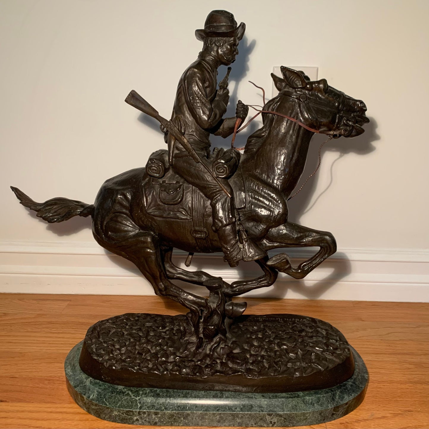 Vintage Remington "Trooper of the Plains" Bronze Statue
