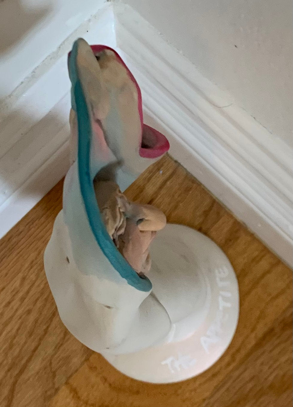 Vintage Porcelain Statue "Appetite" by Fecher