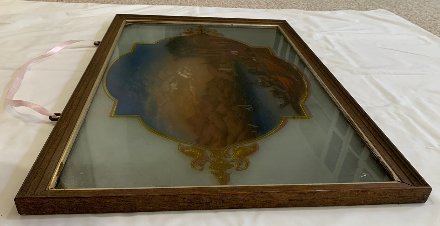 Antique Painted Glass