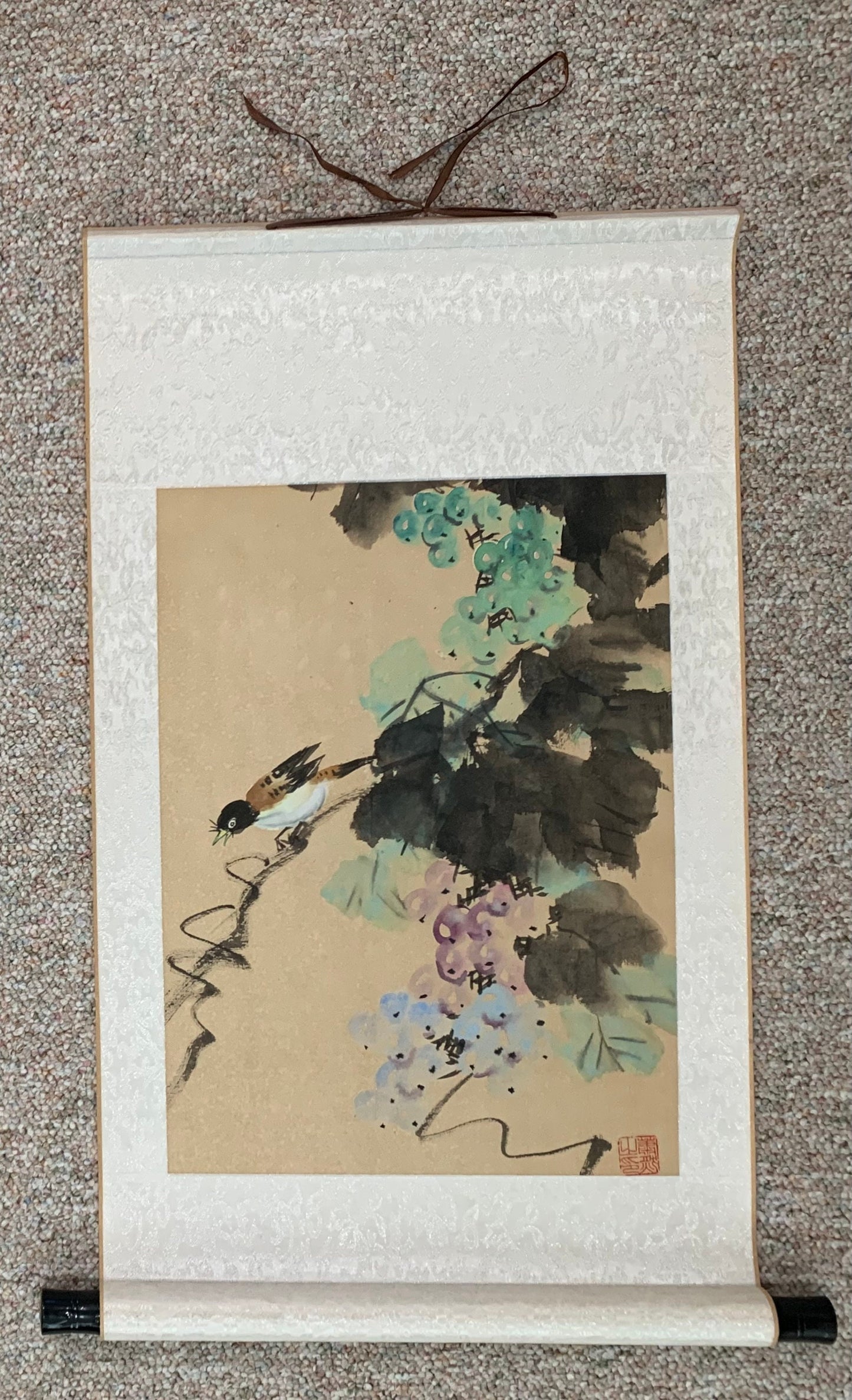 Vintage Small Bird Scroll