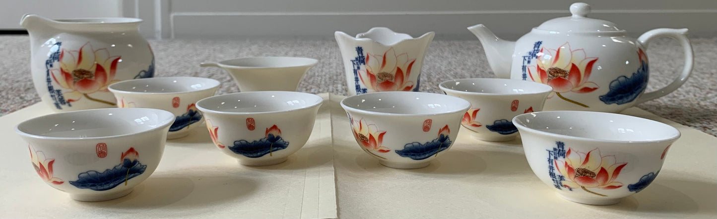 Vintage Japanese Tea Set, 10 Pieces
