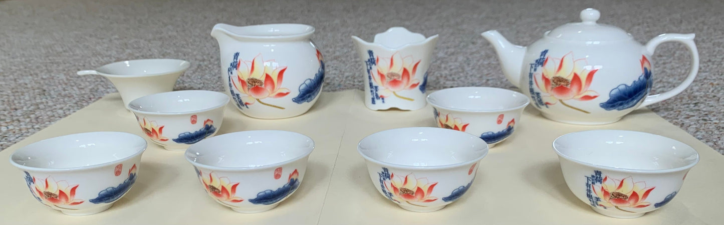 Vintage Japanese Tea Set, 10 Pieces