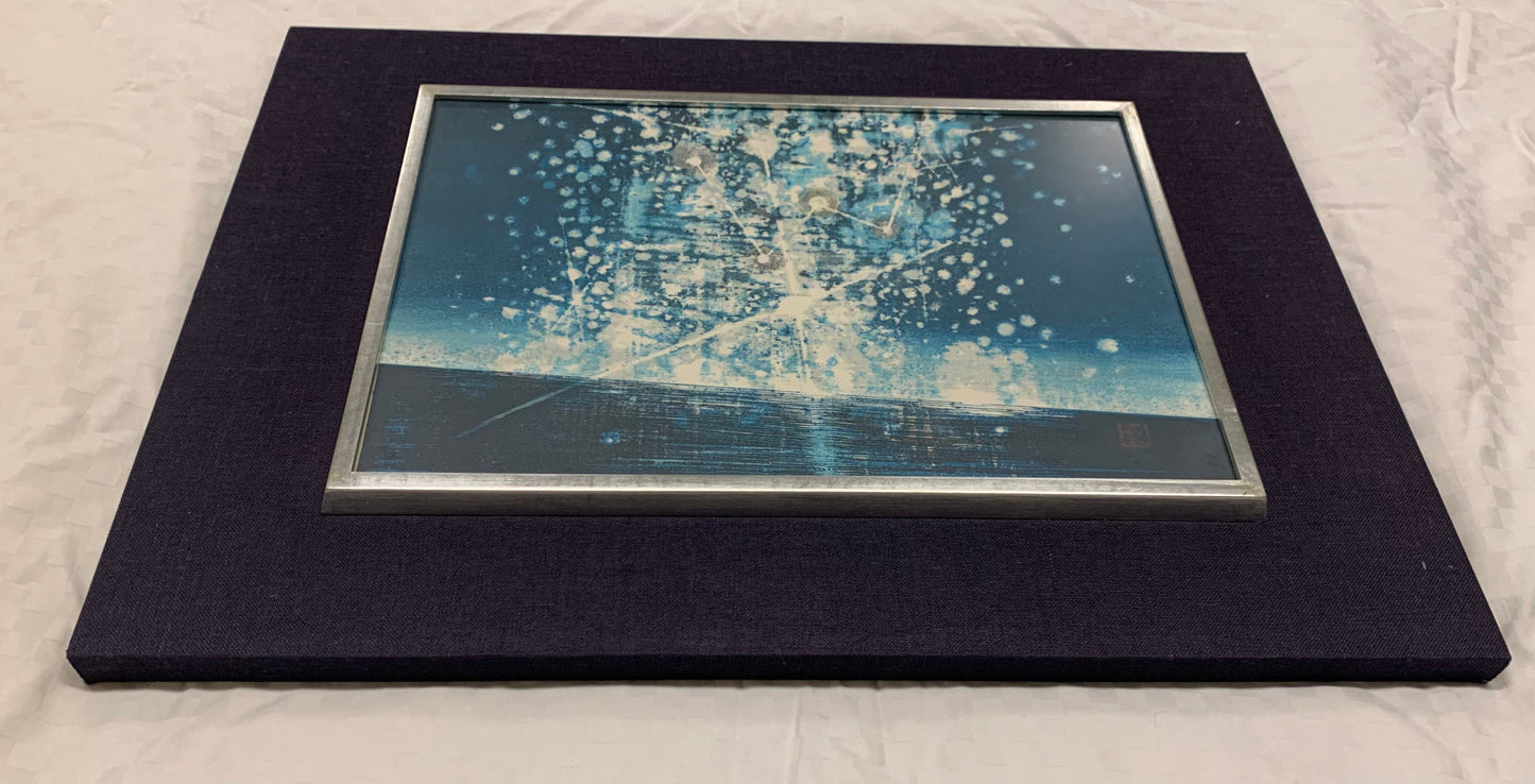 1960s Vintage Color Woodblock - "Milky Way" by Joichi Hoshi
