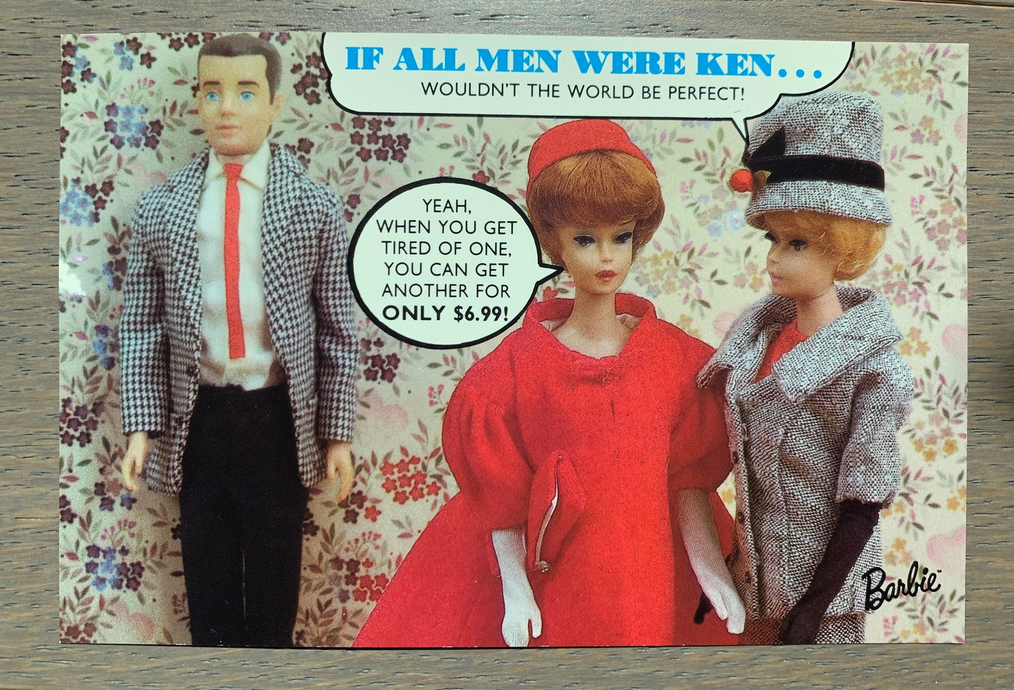 Vintage Barbie Post Cards, set of 3
