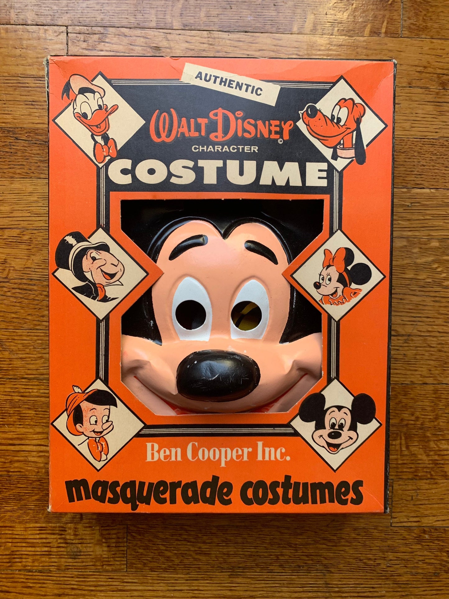 Vintage 1960s Mickey Mouse kids costume.