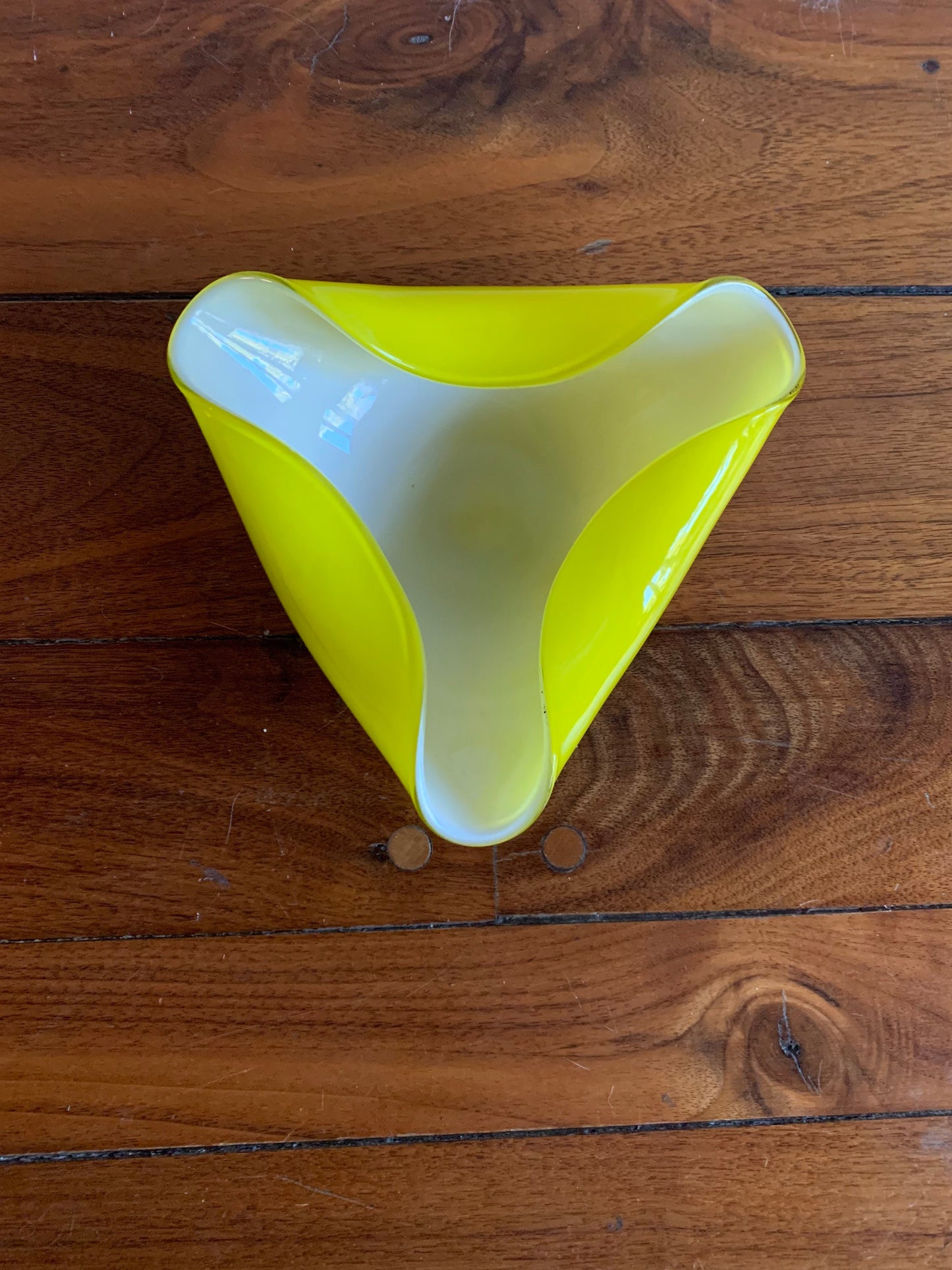 Yellow Murano Glass dish