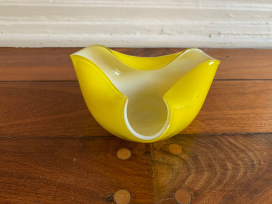Yellow Murano Glass dish