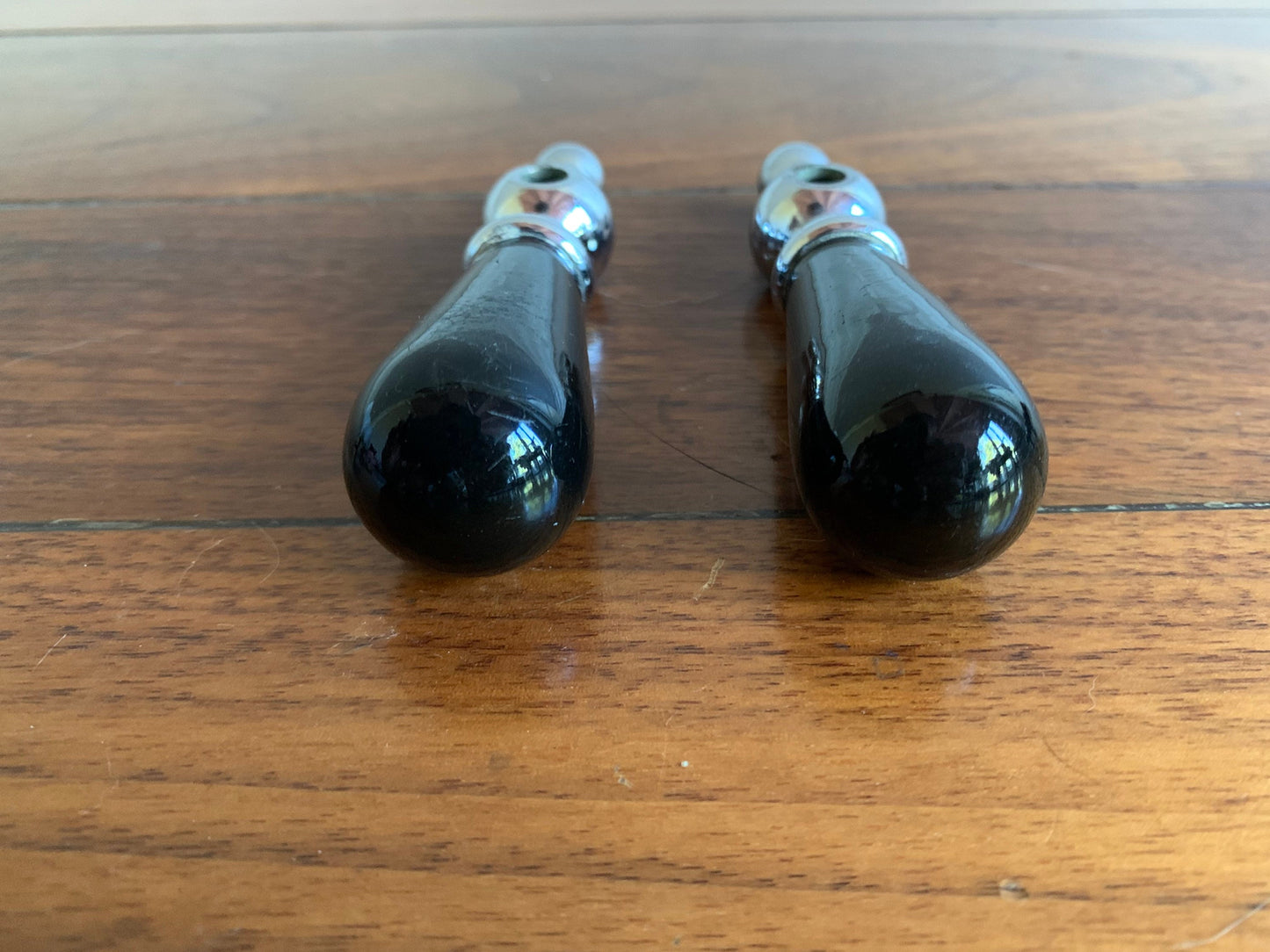Black hot and cold levers