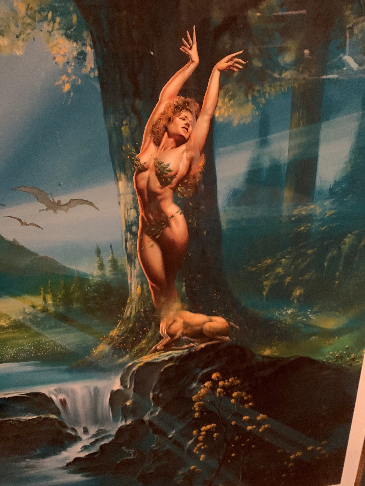 1990s Framed and Signed Graphic Print by Boris Vallejo 1/145