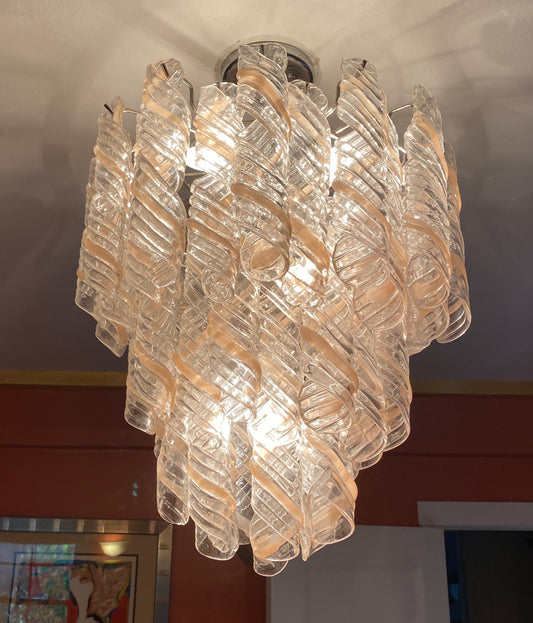 Art Deco Murano Glass Chandelier