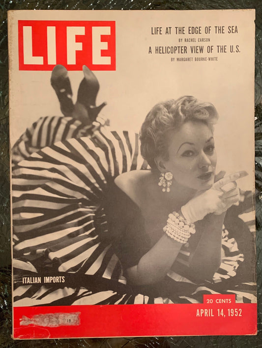 Life Magazine April 14, 1952 - Italian Imports