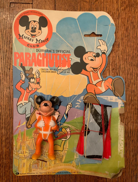 Vintage Mickey Mouse Club Parachutist Toy
