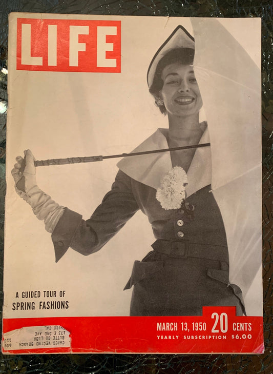 Life Magazine March 13th, 1950 - Spring Fashions