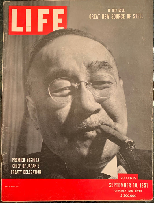 Life Magazine September 10, 1951 - Premier Yoshida