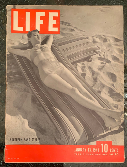 Life Magazine January 13, 1941 - Southern Sand Styles