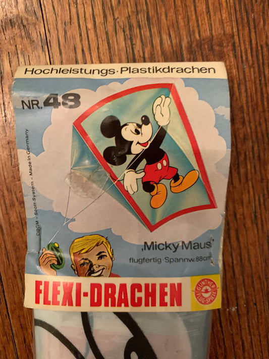 1970s vintage Mickey Mouse kite from Germany