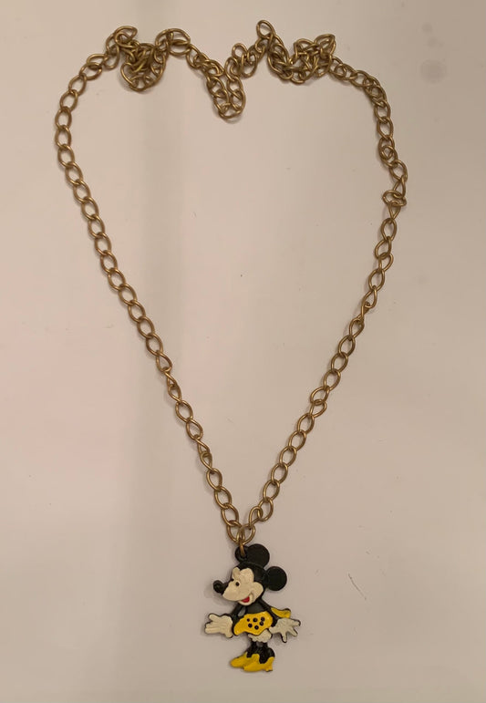 Vintage Minnie Mouse Metal Necklace