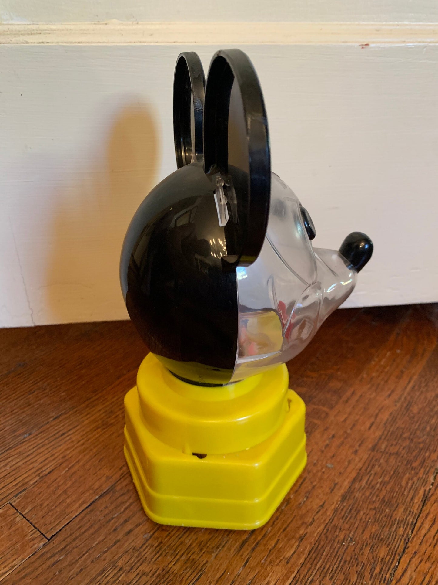 Vintage Mickey Mouse Plastic Gum Ball Dispenser