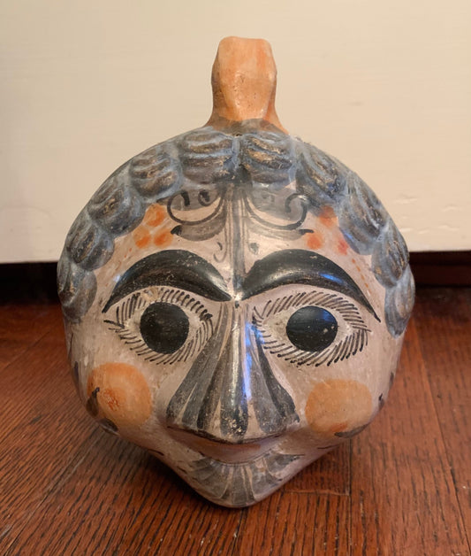 Vintage Indigenous Hand Painted Piggy Bank