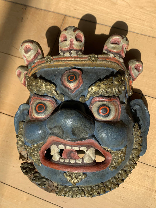 Vintage Tibetan Mahakala Mask