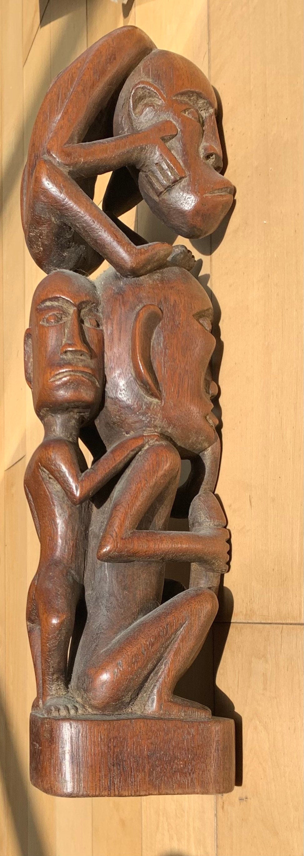 Leti Island Ancestral Wood Statue