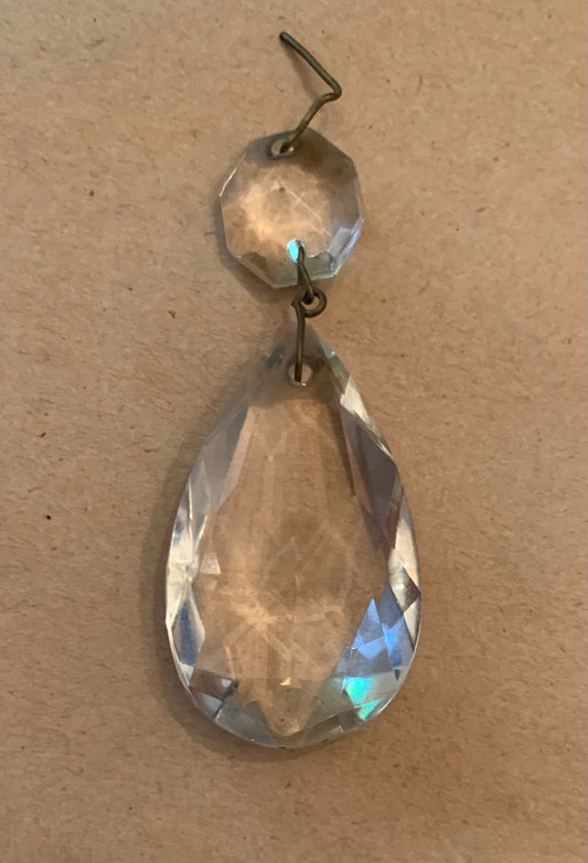 Teardrop cut crystal