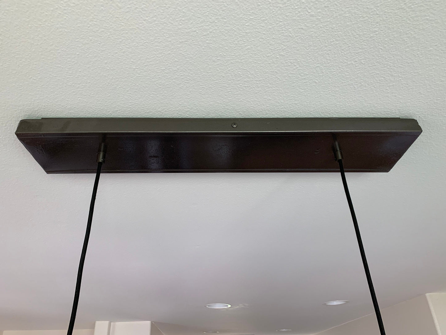 Metal Industrial Style Two Light Chandelier