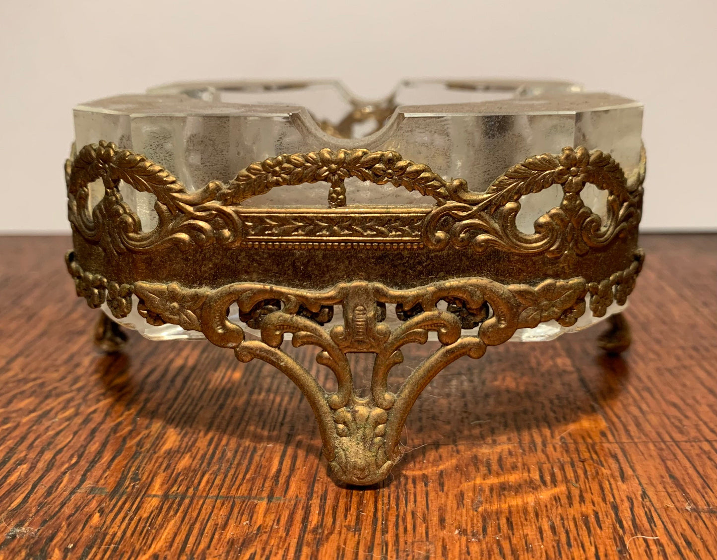 1950s Cut Crystal Ashtray