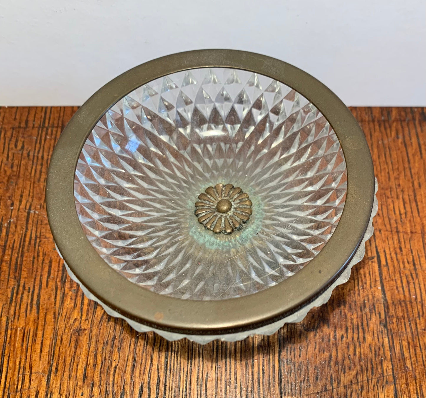 1950s Cut Crystal Catchall