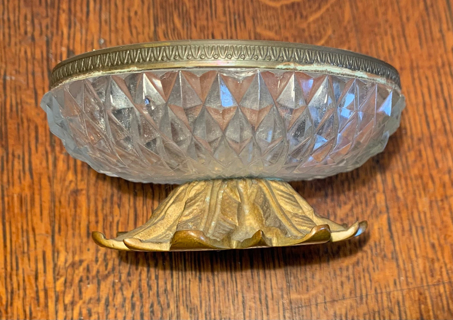1950s Cut Crystal Catchall