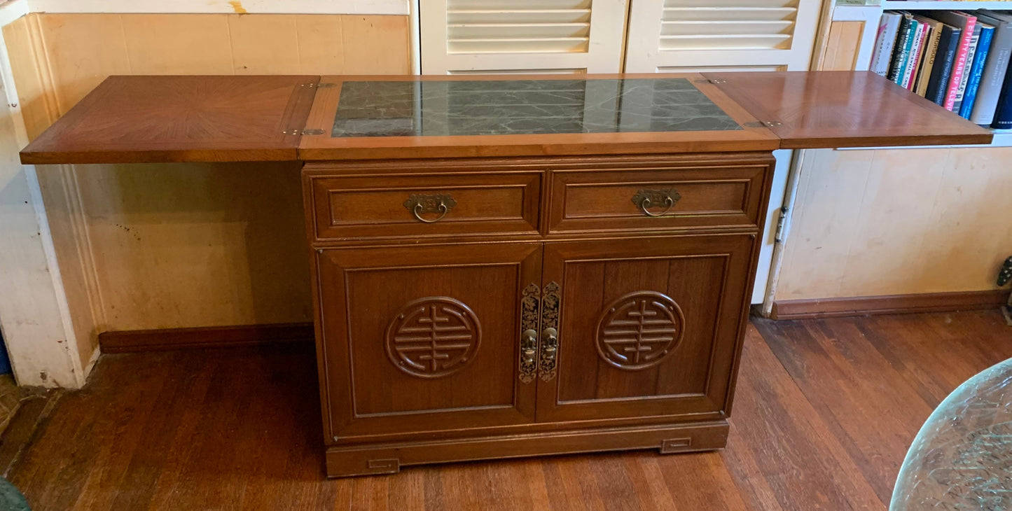 1960s Vintage Chinese Bar Cart