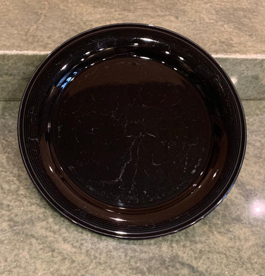 Black porcelain chargers