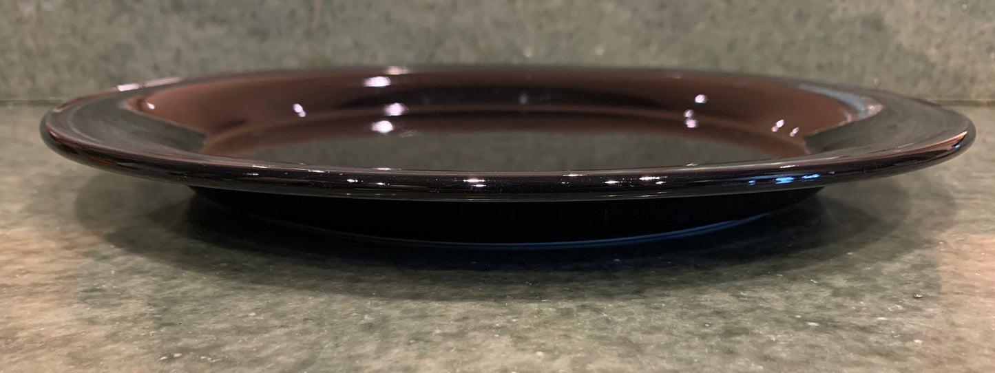 Black porcelain chargers