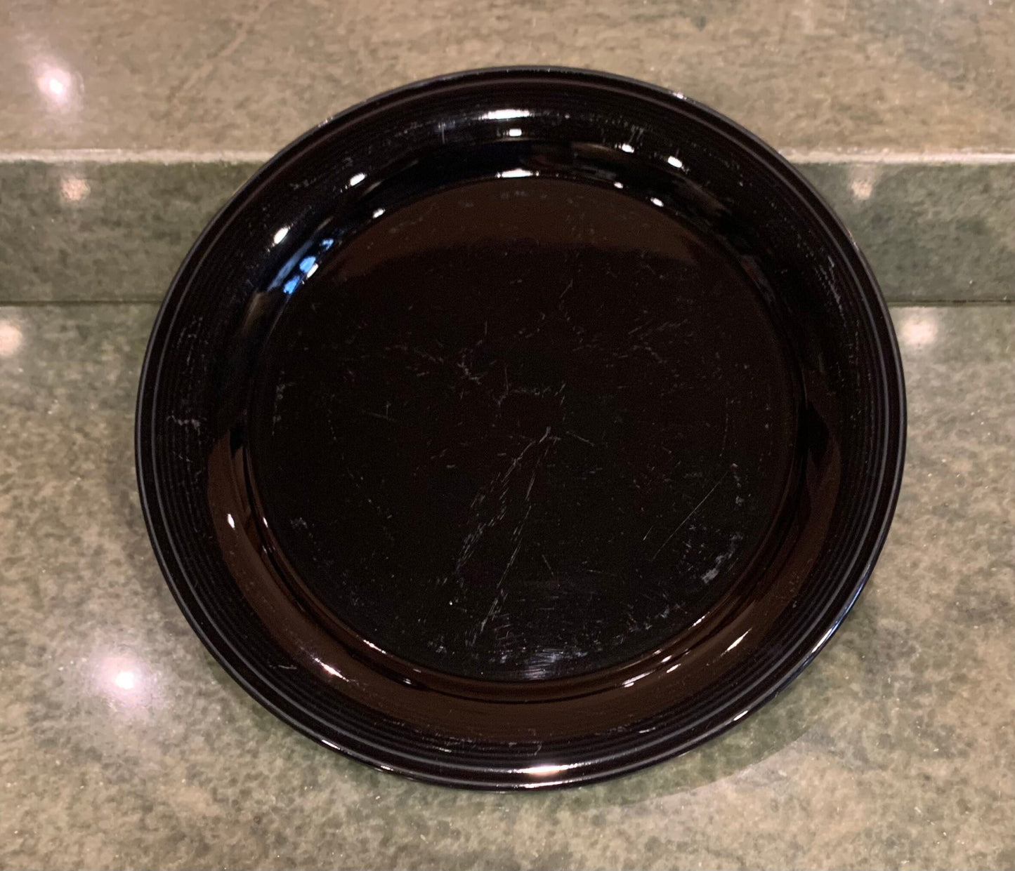Black porcelain chargers