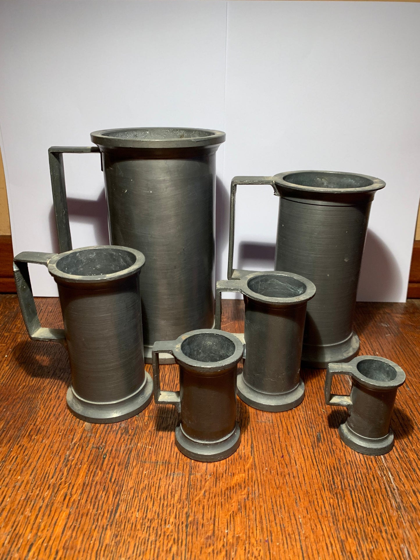 Pewter mugs set of 6