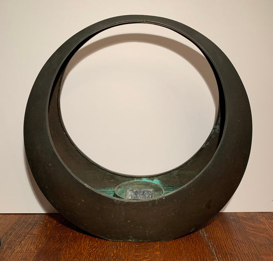 Vintage Mid Century Modern Bronze Vessel