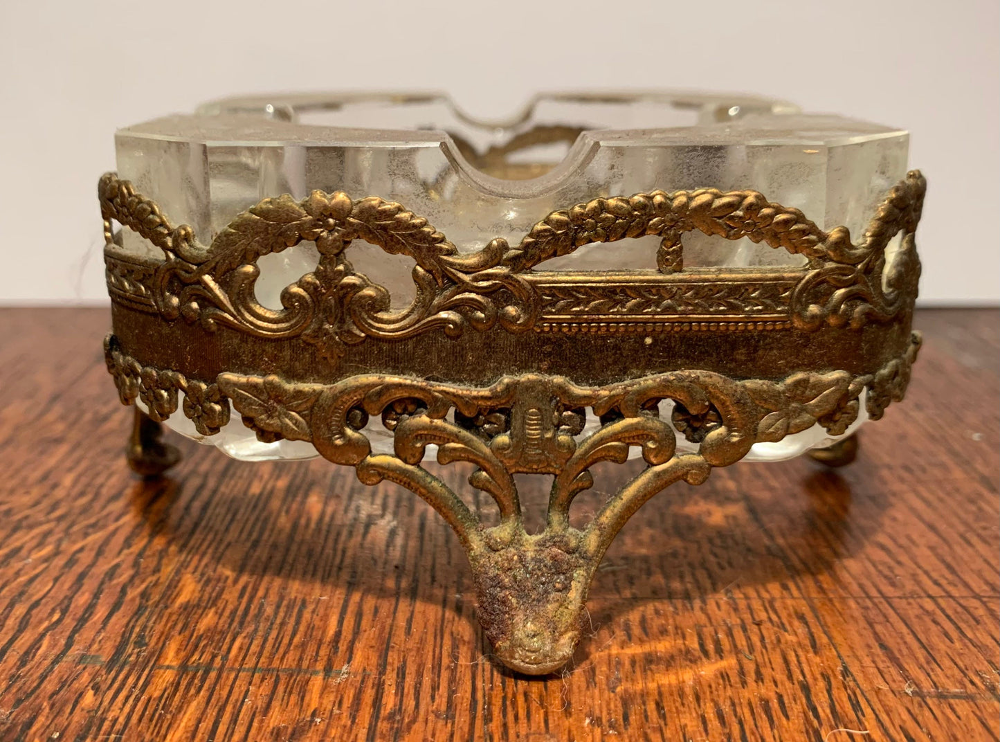 1950s Cut Crystal Ashtray