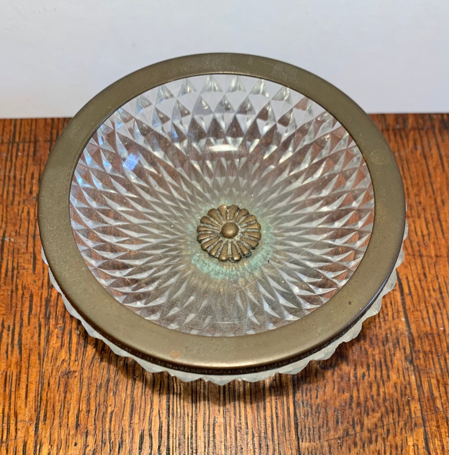 1950s Cut Crystal Catchall