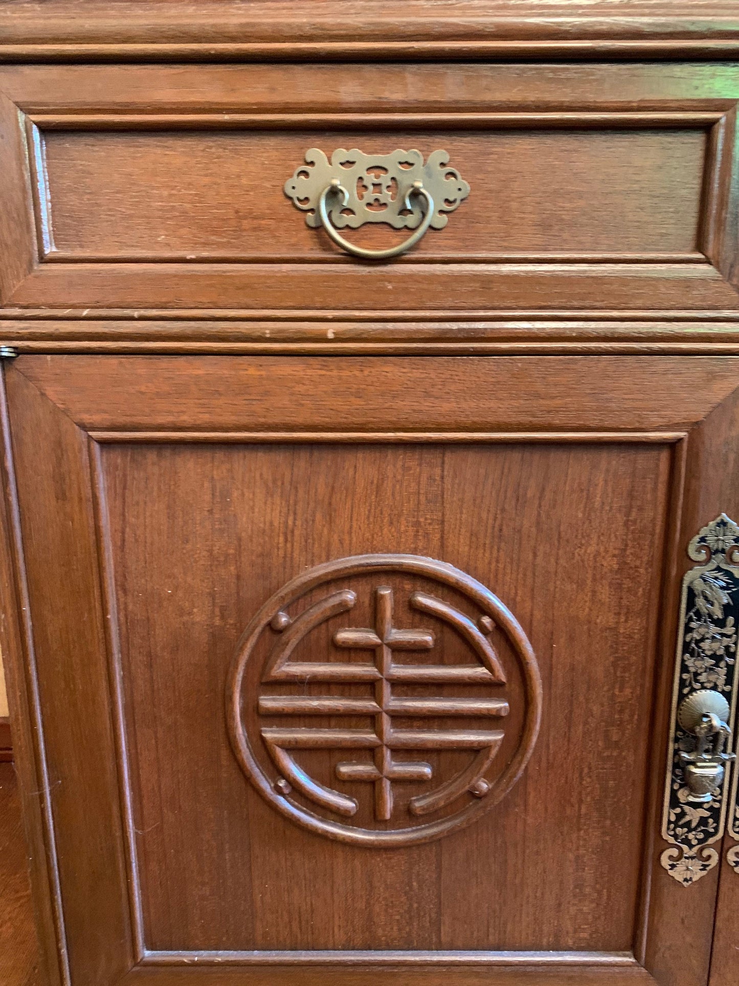 1960s Vintage Chinese Bar Cart