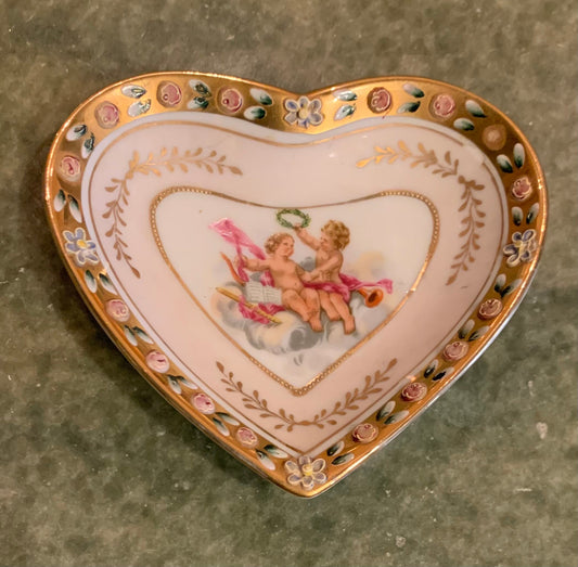 Hand Painted Porcelain Candy Dish