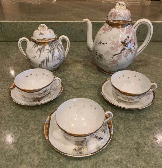 Antique Japanese Tea Set, 8 Pieces