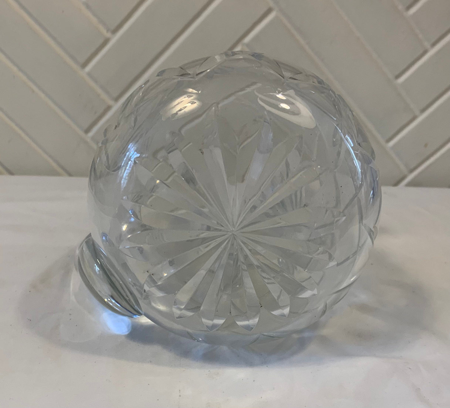 Vintage Cut Crystal Pitcher