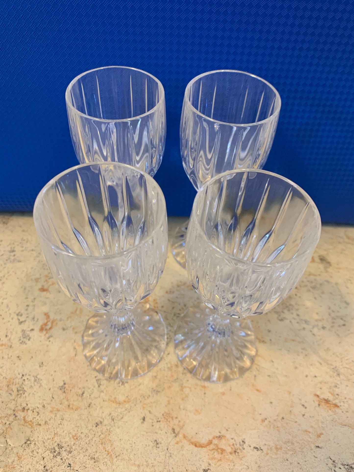 Cut Crystal Liqueur Glasses, Set of 4