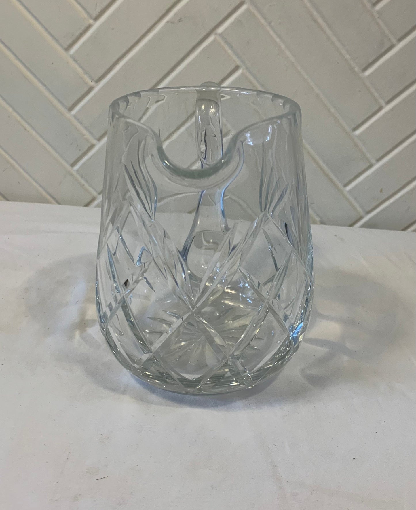 Vintage Cut Crystal Pitcher