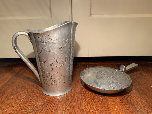 Vintage Pewter Pitcher and ash tray collector