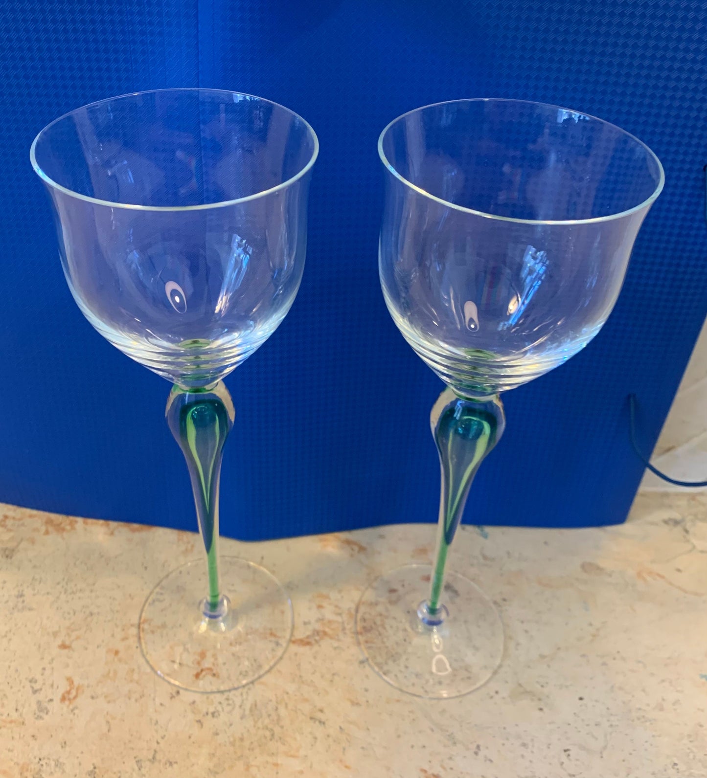Tall Champagne Glasses, Set of 2