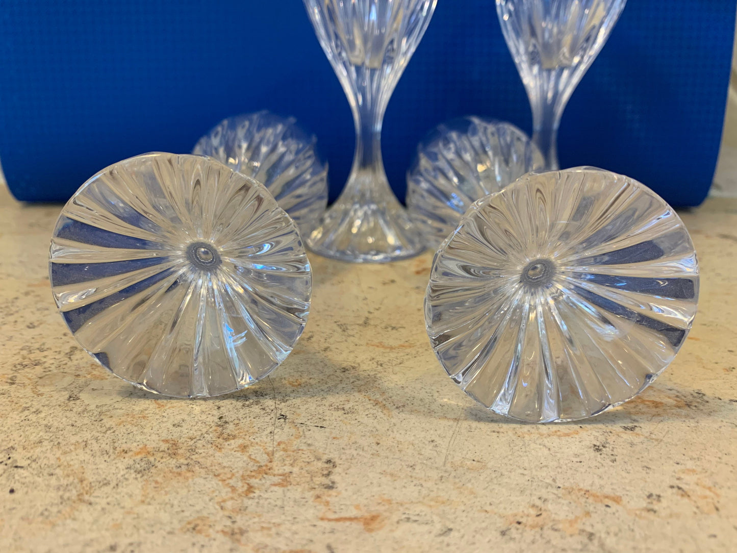 Cut Crystal Liqueur Glasses, Set of 4